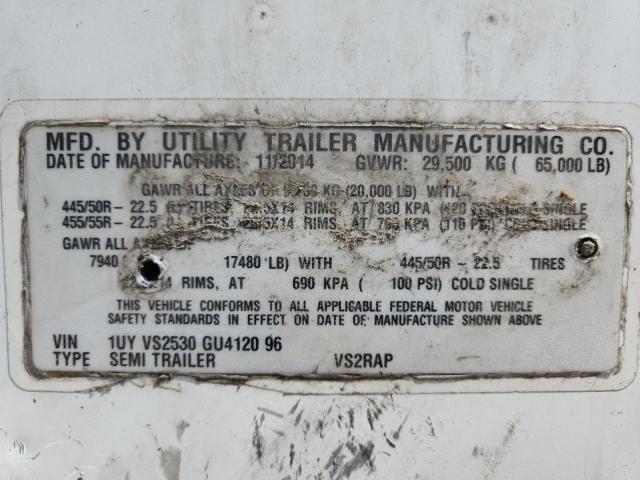 1UYVS2530GU412096 - 2016 UTILITY DRYVAN WHITE photo 10