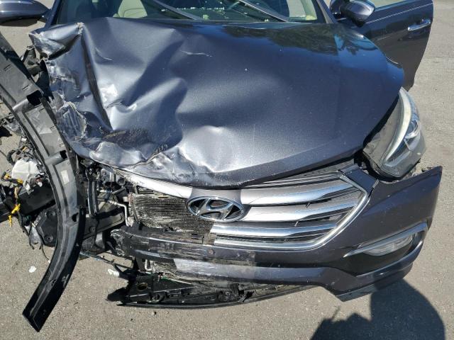 5XYZU3LB9HG417178 - 2017 HYUNDAI SANTA FE S GRAY photo 12