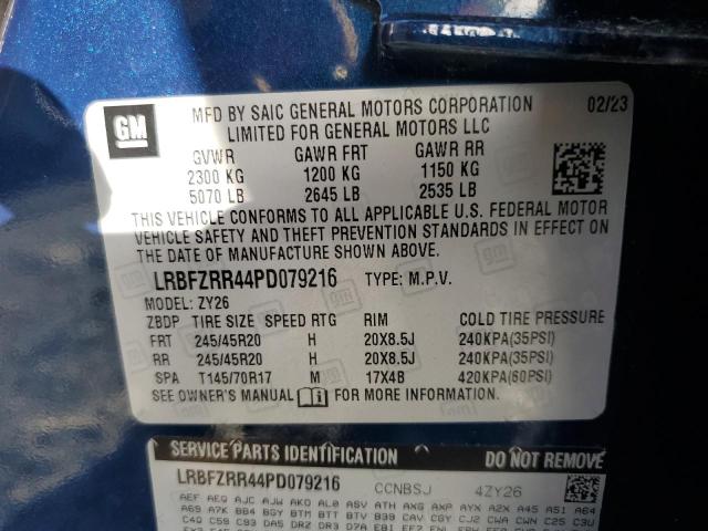 LRBFZRR44PD079216 - 2023 BUICK ENVISION AVENIR Көк фото 13