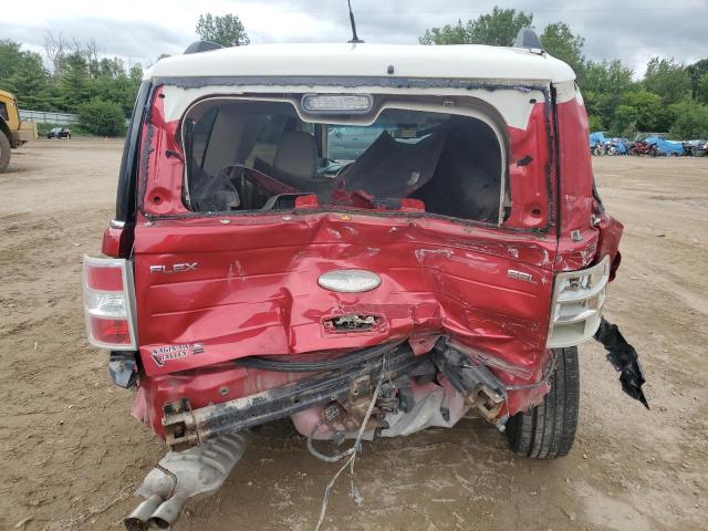 2FMGK5CC1CBD16386 - 2012 FORD FLEX SEL RED photo 6