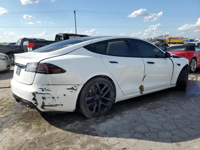 5YJSA1E52NF486223 - 2022 TESLA MODEL S WHITE photo 3