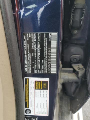 4JGDF7CE2EA365244 - 2014 MERCEDES-BENZ GL 450 4MATIC BLUE photo 13