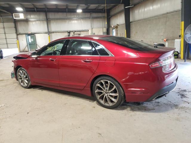 3LN6L5FC3HR654286 - 2017 LINCOLN MKZ RESERVE MAROON photo 2