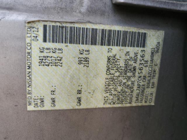 1N4AL2AP7CN563563 - 2012 NISSAN ALTIMA BASE BEIGE photo 12