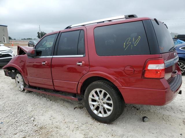 1FMJU1KT3FEF25003 - 2015 FORD EXPEDITION LIMITED RED photo 2