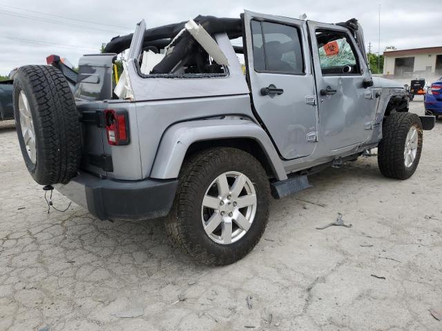 1C4BJWEG0JL853030 - 2018 JEEP WRANGLER UNLIMITED SAHARA SILVER photo 3