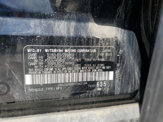 JA4J3UA88PZ042164 - 2023 MITSUBISHI OUTLANDER SE BLACK photo 13