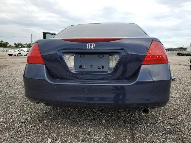 1HGCM56146A061824 - 2006 HONDA ACCORD VALUE BLUE photo 6