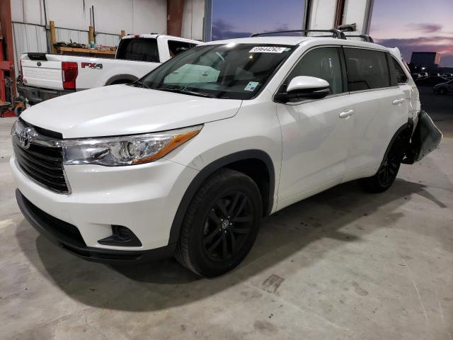 5TDZARFH0GS020200 - 2016 TOYOTA HIGHLANDER LE WHITE photo 1