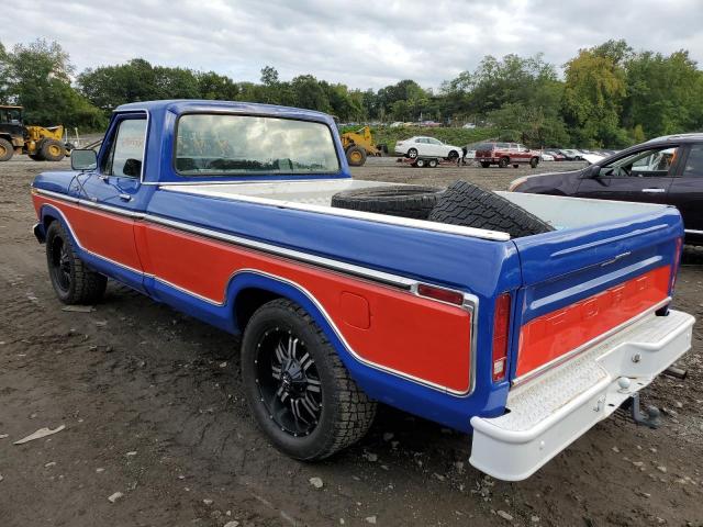 F10GNDG0344 - 1979 FORD F-100 BLUE photo 2