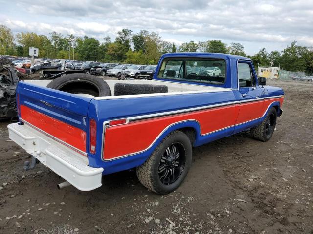 F10GNDG0344 - 1979 FORD F-100 BLUE photo 3