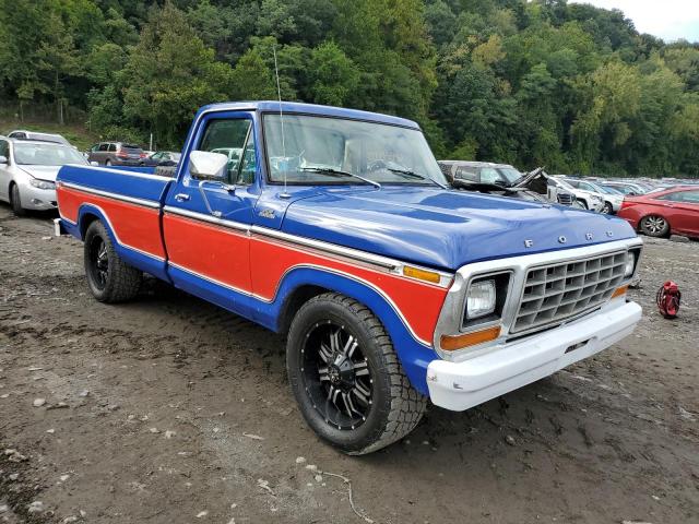 F10GNDG0344 - 1979 FORD F-100 BLUE photo 4