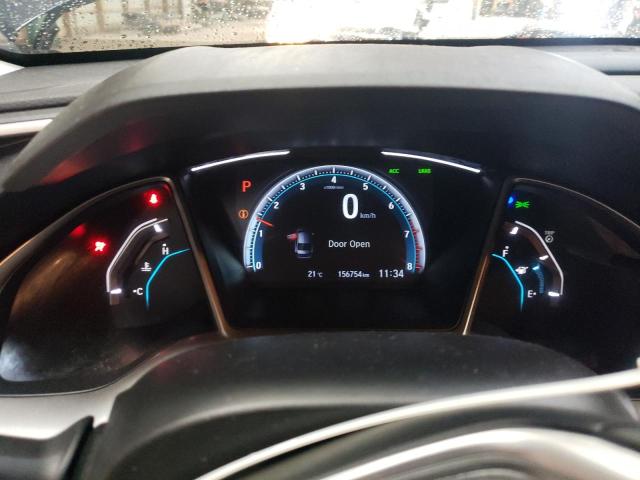 2HGFC2F70KH035980 - 2019 HONDA CIVIC EX Niebieski zdjęcie 9