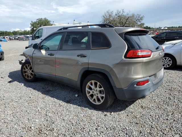 1C4PJLAB5GW257658 - 2016 JEEP CHEROKEE SPORT TAN photo 2
