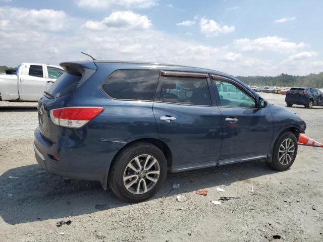 5N1AR2MM4EC600623 - 2014 NISSAN PATHFINDER S BLUE photo 3