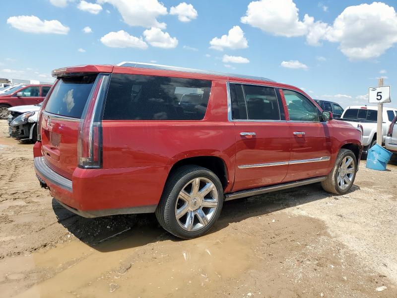 1GYS4JKJ8FR200079 - 2015 CADILLAC ESCALADE ESV PREMIUM წითელი ფოტო 3