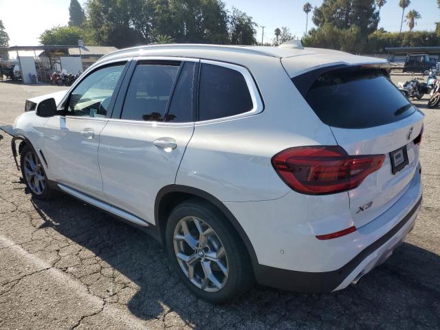 5UXTY3C04M9H75617 - 2021 BMW X3 SDRIVE30I WHITE photo 2