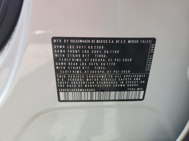 3VVFB7AX5RM049084 - 2024 VOLKSWAGEN TIGUAN S თეთრი ფოტო 14