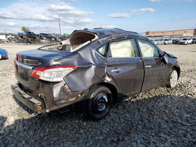 3N1AB7AP3FY302919 - 2015 NISSAN SENTRA S GRAY photo 3