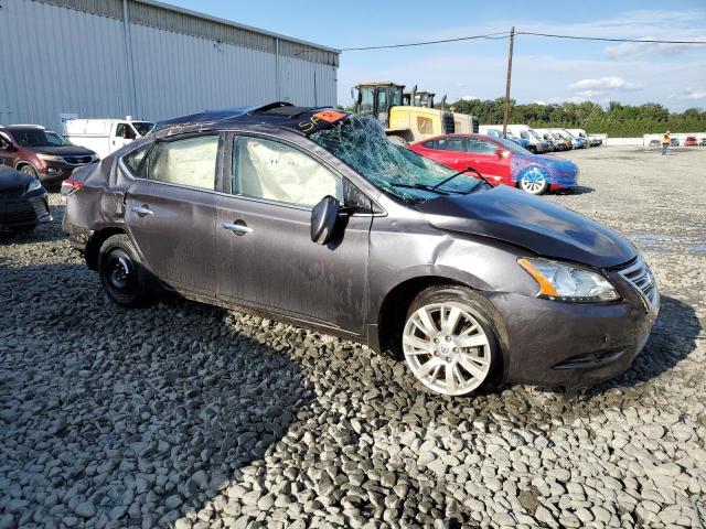 3N1AB7AP3FY302919 - 2015 NISSAN SENTRA S GRAY photo 4