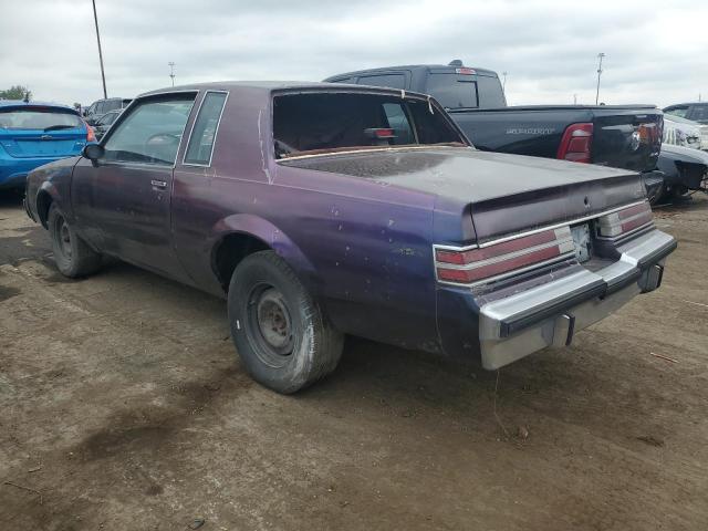 1G4GJ11Y2HP406737 - 1987 BUICK REGAL PURPLE photo 2