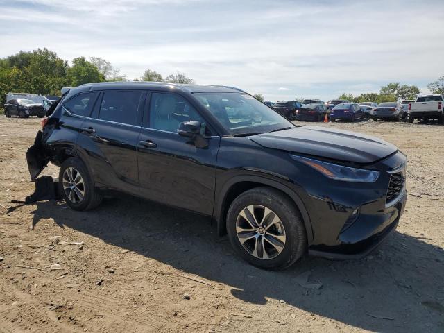 5TDGZRBH5MS543195 - 2021 TOYOTA HIGHLANDER XLE 黑色 照片 4