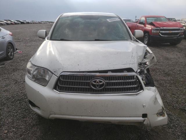 JTEEW41A582024311 - 2008 TOYOTA HIGHLANDER HYBRID WHITE photo 5