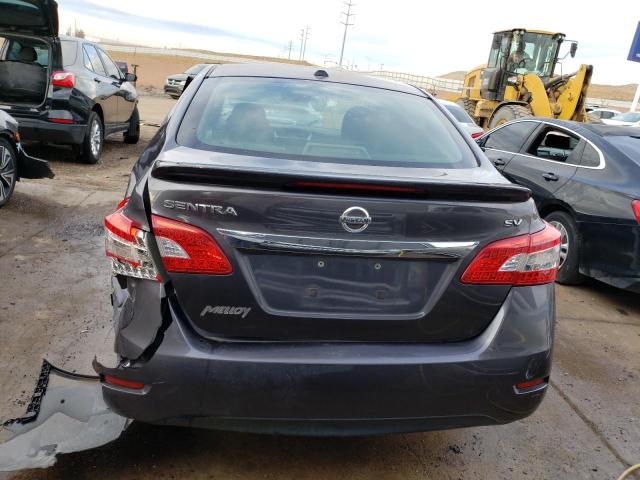 3N1AB7AP4FY288514 - 2015 NISSAN SENTRA S GRAY photo 6