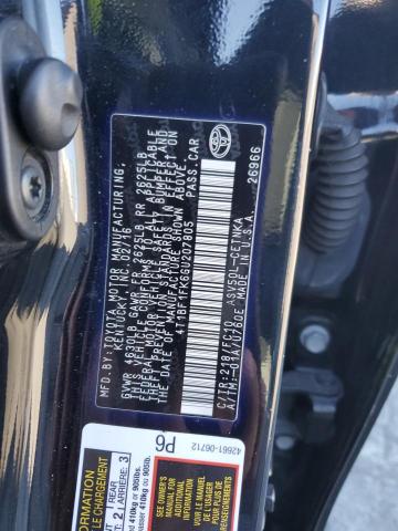 4T1BF1FK6GU207805 - 2016 TOYOTA CAMRY LE BLACK photo 12