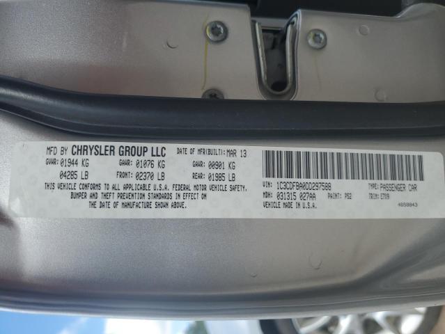 1C3CDFBA0DD297588 - 2013 DODGE DART SXT Gümüş foto 12