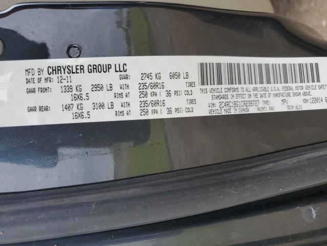 2C4RC1BG1CR239727 - 2012 CHRYSLER TOWN & COU TOURING 灰色 照片 13