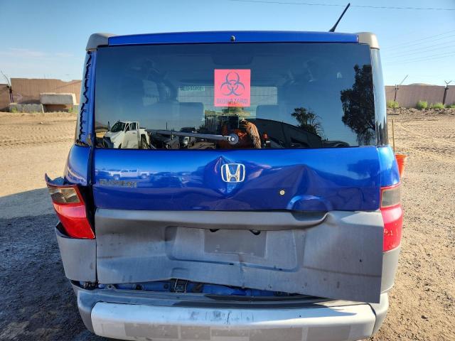 5J6YH27664L013321 - 2004 HONDA ELEMENT EX BLUE photo 6
