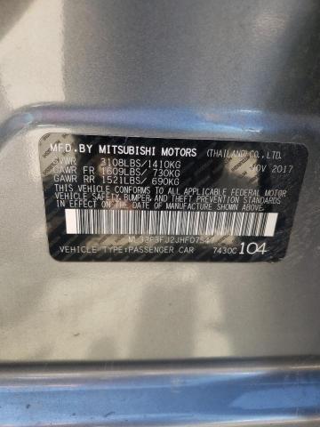 ML32F3FJ2JHF07547 - 2018 MITSUBISHI MIRAGE G4 ES GRAY photo 13