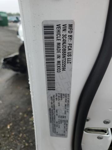 3C4NJDBB8NT222594 - 2022 JEEP COMPASS LATITUDE თეთრი ფოტო 13