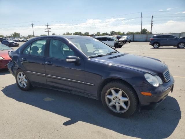 WDBRF61J72F252357 - 2002 MERCEDES-BENZ C 240 Կապույտ լուսանկար 4