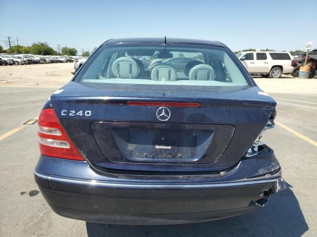 WDBRF61J72F252357 - 2002 MERCEDES-BENZ C 240 Կապույտ լուսանկար 6
