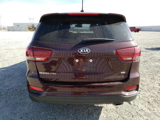 5XYPG4A38LG711843 - 2020 KIA SORENTO L BURGUNDY photo 6