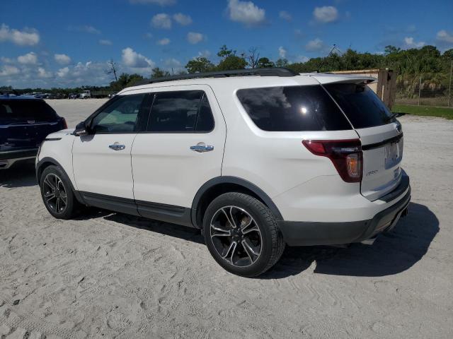 1FM5K8GT8EGA84481 - 2014 FORD EXPLORER SPORT WHITE photo 2