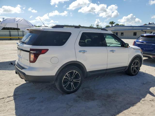 1FM5K8GT8EGA84481 - 2014 FORD EXPLORER SPORT WHITE photo 3