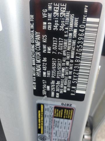 5XYZT3LBXJG539640 - 2018 HYUNDAI SANTA FE S SILVER photo 13