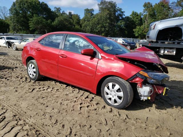 2T1BURHE3HC852040 - 2017 TOYOTA COROLLA L RED photo 4