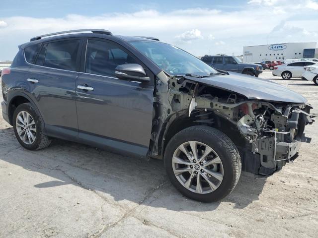 2T3YFREV6JW453840 - 2018 TOYOTA RAV4 LIMITED Gris photo 4