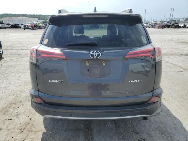 2T3YFREV6JW453840 - 2018 TOYOTA RAV4 LIMITED Gris photo 6