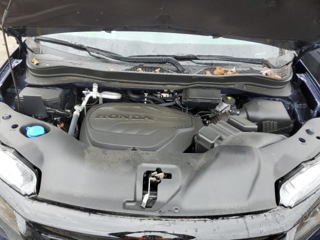 5FNYF7H57MB015175 - 2021 HONDA PASSPORT EXL BLUE photo 12