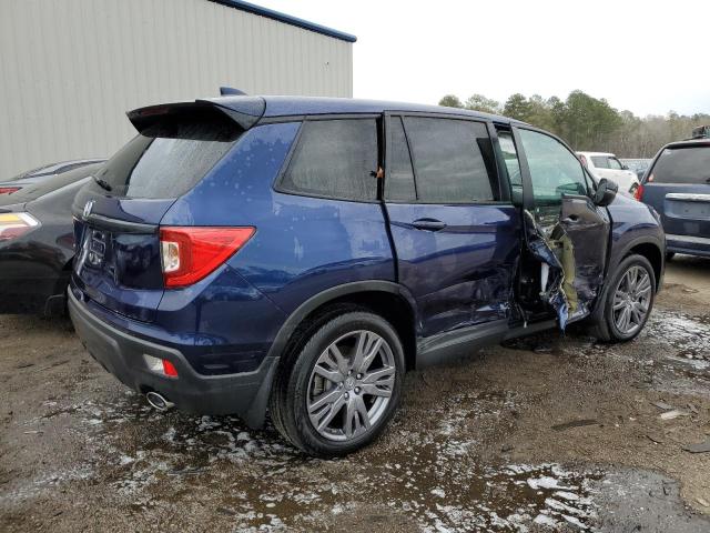 5FNYF7H57MB015175 - 2021 HONDA PASSPORT EXL BLUE photo 3