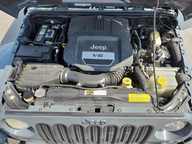 1C4BJWEG2EL292951 - 2014 JEEP WRANGLER U SAHARA GRAY photo 12