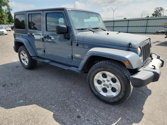 1C4BJWEG2EL292951 - 2014 JEEP WRANGLER U SAHARA GRAY photo 4