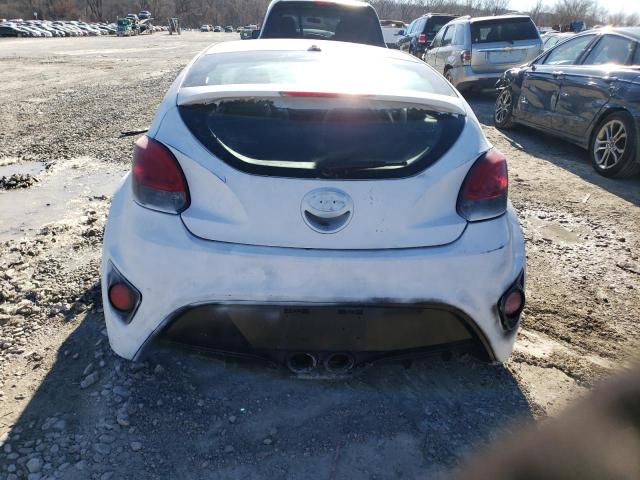 KMHTC6AE5DU134367 - 2013 HYUNDAI VELOSTER TURBO WHITE photo 6