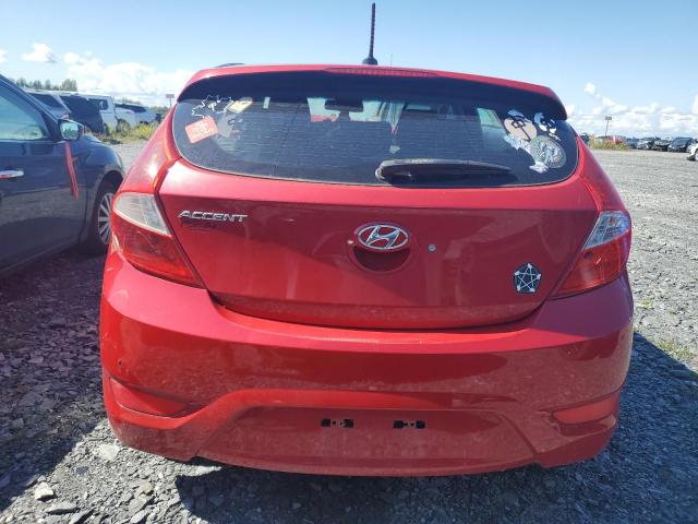 KMHCU5AEXFU222468 - 2015 HYUNDAI ACCENT GLS RED photo 6