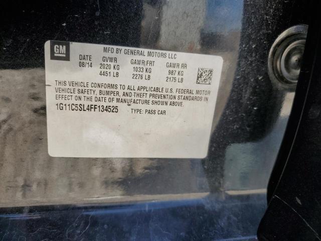1G11C5SL4FF134525 - 2015 CHEVROLET MALIBU 1LT Qara foto 12